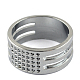 Zinc Alloy Sewing Thimble Rings with Chinese Characters for Blessing(TOOL-R026-05)-1