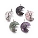 Natural Mixed Stone Tree of Life Wire Wrapped Pendants(G-L520-E-R-NF)-1