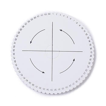 EVA Braiding Disc Disk, Macrame Board, DIY Braided Cord Bracelet, Craft Tool, Flat Round, White, 15x0.95cm