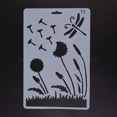 Plastic Reusable Drawing Painting Stencils Templates(DIY-F018-B11)-2