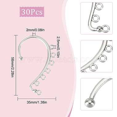 sunclue 30шт. фурнитура для ушных манжет из сплава(FIND-SC0003-94S)-2