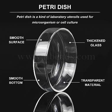 olycraft flache runde biochemische Petrischale aus Glas(GLAA-OC0001-14A)-4