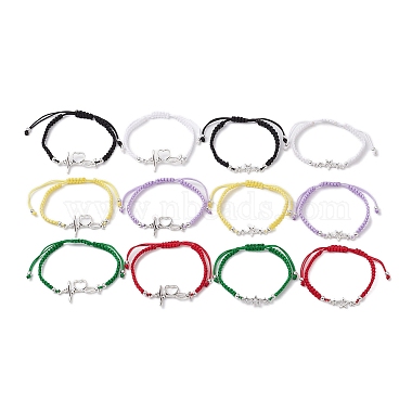 Mixed Color Mixed Shapes Alloy Bracelets