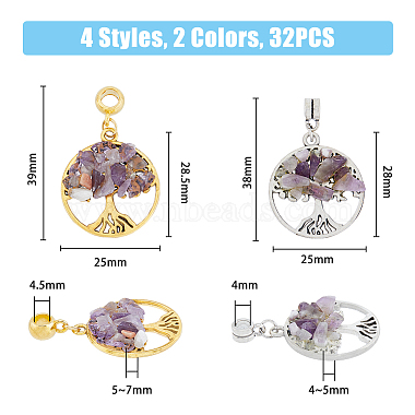 32Pcs 8 Styles Alloy European Dangle Charms(FIND-FH0006-05)-2