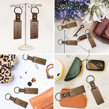 Walnut Wood Keychain(KEYC-WH0044-009)-6