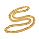 Iron Cuban Link Chain Necklaces for Women Men(NJEW-A028-01H-G)-1