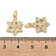Brass Micro Pave Cubic Zirconia Pendants(KK-B083-25C-G)-3