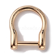 Alloy D-Rings with Screw Shackle, Buckles for Bag Strap Connector, Light Gold, 3x2.5x0.75cm, Inner Diameter: 2.15x1.9cm(FIND-WH0010-29)