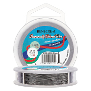 BENECREAT 3 Strands Copper Craft Wire, Long-Lasting Plated, Twisted Round, Gunmetal, 26 Gauge, 0.4mm, about 50m/roll(CWIR-BC0008-0.4mm-B)