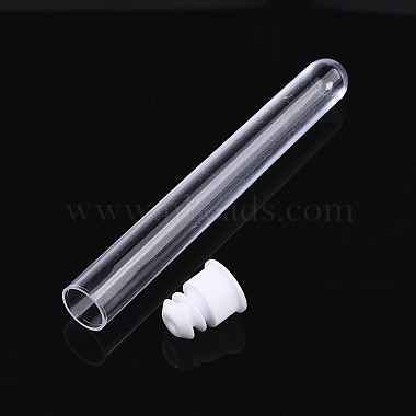 Clear Tube Plastic Bead Containers(C065Y-02)-2