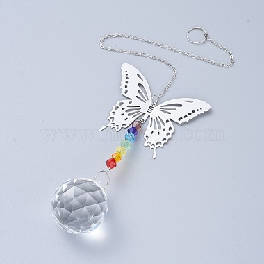 Clear Butterfly Glass Decoration