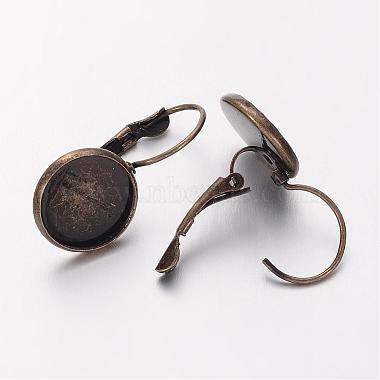 Brass Leverback Earring Findings(KK-C1244-NFAB)-2