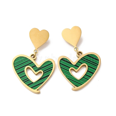 Heart Acrylic Stud Earrings