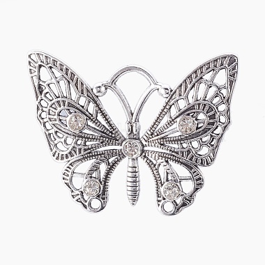Antique Silver Butterfly Alloy Big Pendants