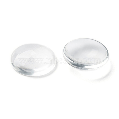Прозрачные стеклянные кабошоны(X-GGLA-R026-20mm)-3