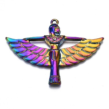 Rainbow Color Alloy Pendants(PALLOY-S180-181-NR)-2