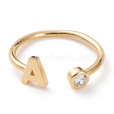 Clear Brass+Cubic Zirconia Finger Rings