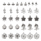 Pandahall 110Pcs 11 Styles Tibetan Style Alloy Pendants(TIBEP-TA0001-11AS)-1