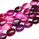 Natural Striped Agate/Banded Agate Oval Bead Strands(G-L175A-M)-2