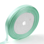 Single Face Satin Ribbon, Polyester Ribbon, Turquoise, 1/4 inch(6mm), about 25yards/roll(22.86m/roll), 10rolls/group, 250yards/group(228.6m/group)(RC6mmY-141)