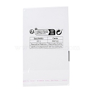 Rectangle Plastic Self Top Seal Bags, Resealable Bags, White, 14x8x0.1cm(OPP-B006-03A-01)