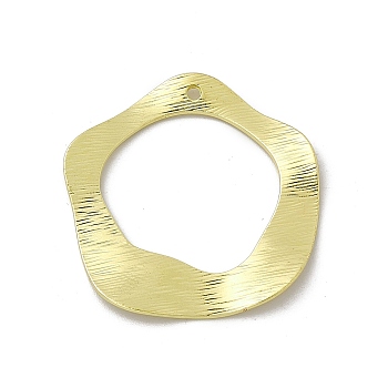 Alloy Pendants, Hollow, Flower Charm, Light Gold, 35.5x34x1.5mm, Hole: 1.6mm