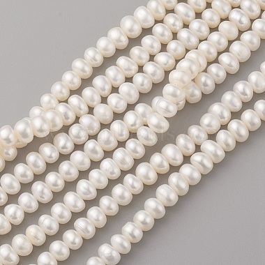 6mm OldLace Oval Pearl Beads