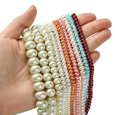 Grade A Glass Pearl Beads Strands(HY-E001-02)-4