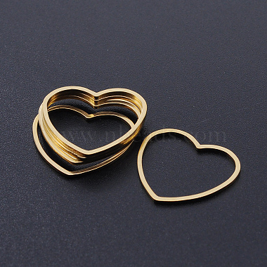 Golden Heart Stainless Steel Linking Rings
