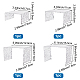 4Pcs Rectangle Acrylic Display Risers(ODIS-WH0038-52)-2