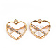 Brass Micro Pave Clear Cubic Zirconia Charms(KK-S360-109-NF)-1