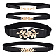 4Pcs 4 Style Imitation Leather Elastic Chain Belt(AJEW-GA0006-22B)-1
