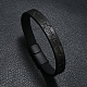 Cross Imitation Leather Flat Cord Bracelet(PW-WG11142-01)-1
