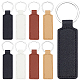 24Pcs 4 Colors PU Leather Keychains(KEYC-SC0002-17)-1