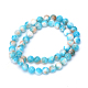 Natural Dyed White Jade Gemstone Bead Strands(X-G-R271-6mm-XP16)-2