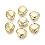 UV Plating Acrylic Beads, Shell Shape, Golden Plated, 14.5x16.5x7mm, Hole: 1.4~1.6mm(OACR-N160-31A)