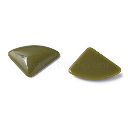 Opaque Acrylic Cabochons, Triangle, Dark Olive Green, 19.5x28x5mm, about 354pcs/500g(MACR-S373-144-A11)