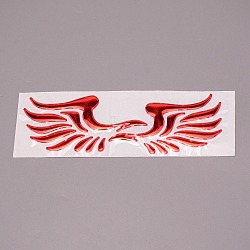 Waterproof Plastic Wall Stickers, with Adhesive Tape, for Cars Motorbikes Luggages Skateboard Decor, Angel Wings, Red, 15x4.9x0.08cm(DIY-WH0185-18C)