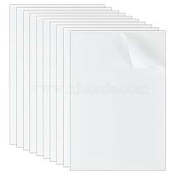Rectangle PET Self-Adhesive Stickers, for DIY Photo Album Diary Scrapbook Decoration, White, 287x210x0.2mm(DIY-WH0308-664)