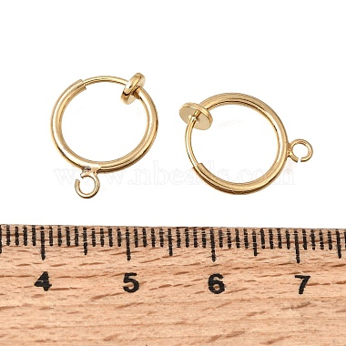 Ohrclip-Verschluss aus Messing(KK-CBA2395-04G)-3