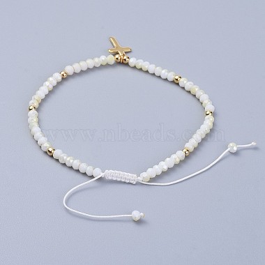 Electroplate Glass Braided Beads Bracelets(BJEW-JB04311-06)-3