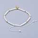 Electroplate Glass Braided Beads Bracelets(BJEW-JB04311-06)-3