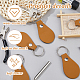 16Pcs Teardrop PU Leather Keychains(KEYC-DC0001-47A)-4