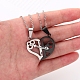 2Pcs 2 Style Word 1314 520 Couple Necklaces Set(VALE-PW0001-011EB)-5