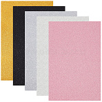 10 Sheets 5 Colors Rectangle Sponge EVA Sheets, Foam Handicraft Paper, with Adhesive Back, Kids DIY Flower Craft, Mixed Color, 300x200x1mm, 2 sheets/color(DIY-CY0002-87)