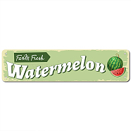 Vintage Metal Tin Sign, Iron Wall Decor for Bars, Restaurants, Cafes Pubs, Rectangle, Watermelon Pattern, 10x40x0.03cm(AJEW-WH0226-006)