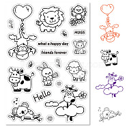 Custom PVC Plastic Clear Stamps, for DIY Scrapbooking, Photo Album Decorative, Cards Making, Stamp Sheets, Film Frame, Other Animal, 160x110x3mm(DIY-WH0439-0040)