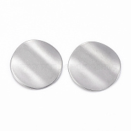 304 Stainless Steel Cabochons, Flat Round, Stainless Steel Color, 19.5~20x0.5~2mm(STAS-H400-85P)