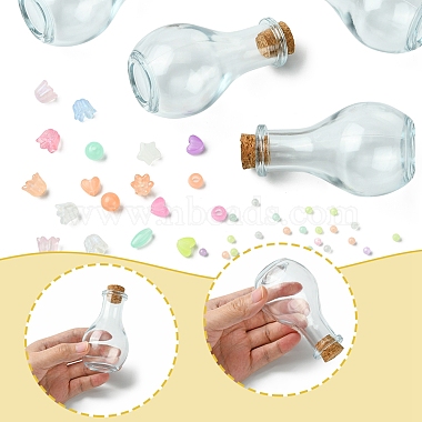 Luminous Acrylic Beads Wish Bottle DIY Making Kits(DIY-FS0007-58)-3