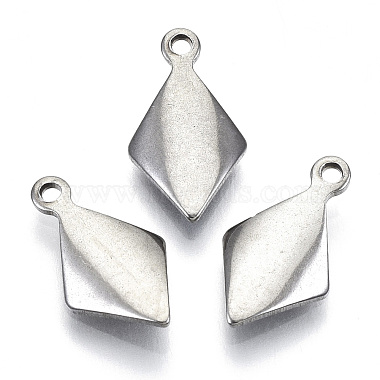 Stainless Steel Color Rhombus 201 Stainless Steel Charms
